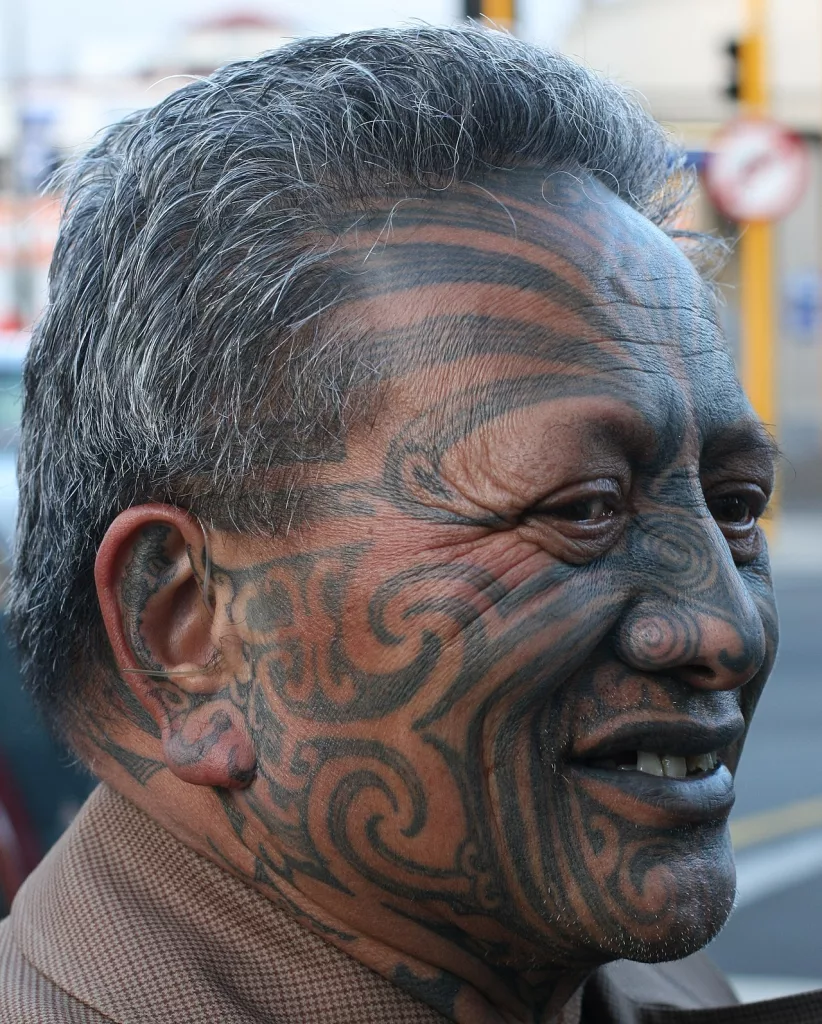 Polynesian tattoo style: Maori