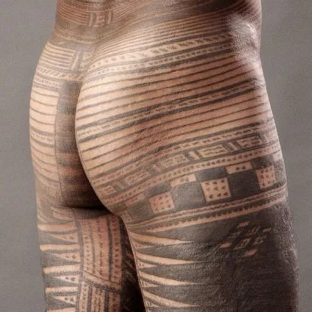 Polynesian tattoo style: Samoan